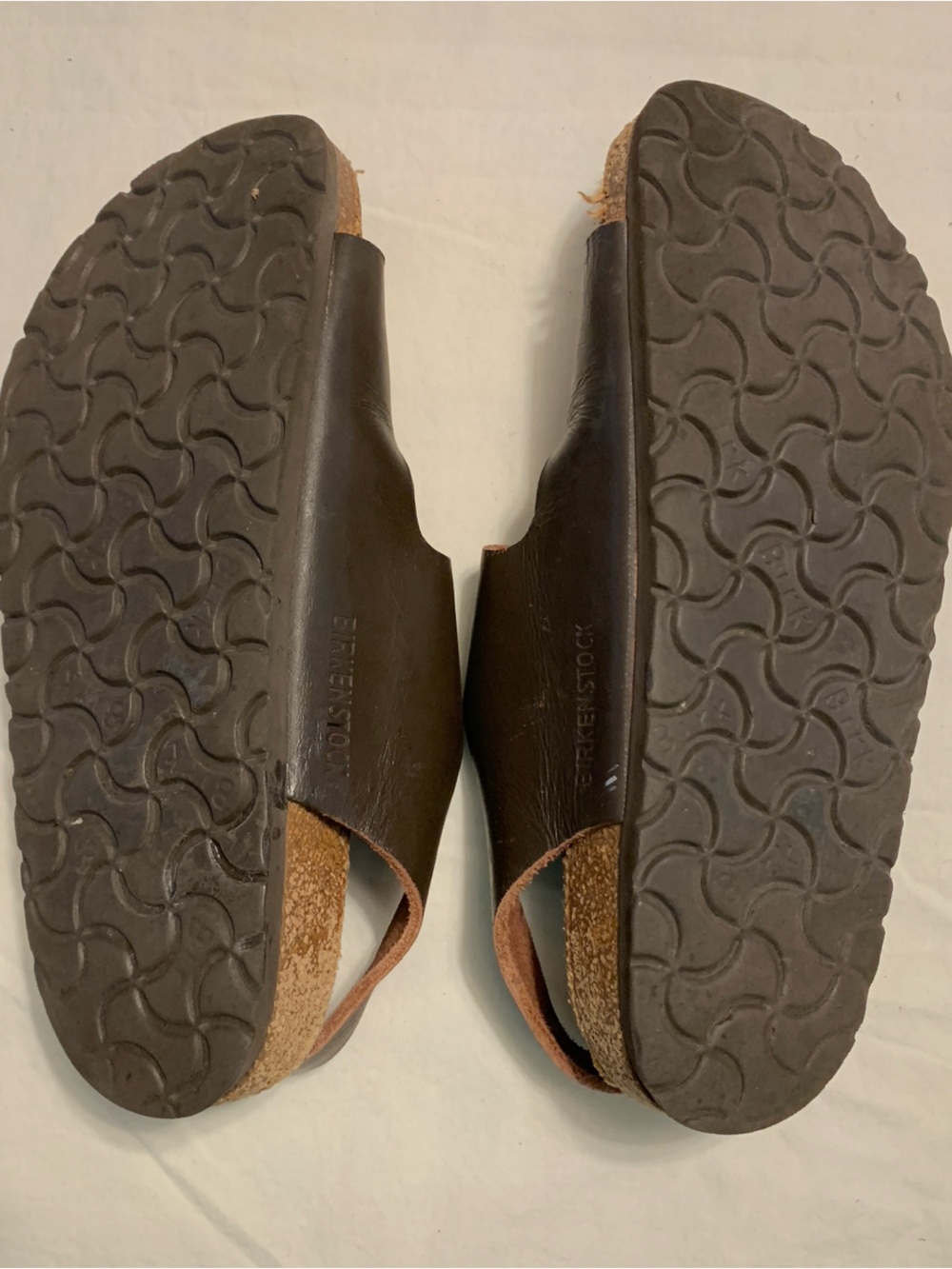 Birkenstock Brown Two-Strap Leather Sandals - Picture 2 of 10